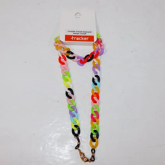 Tracker Multicolor Mask Chain - NEW - Picture 1 of 4